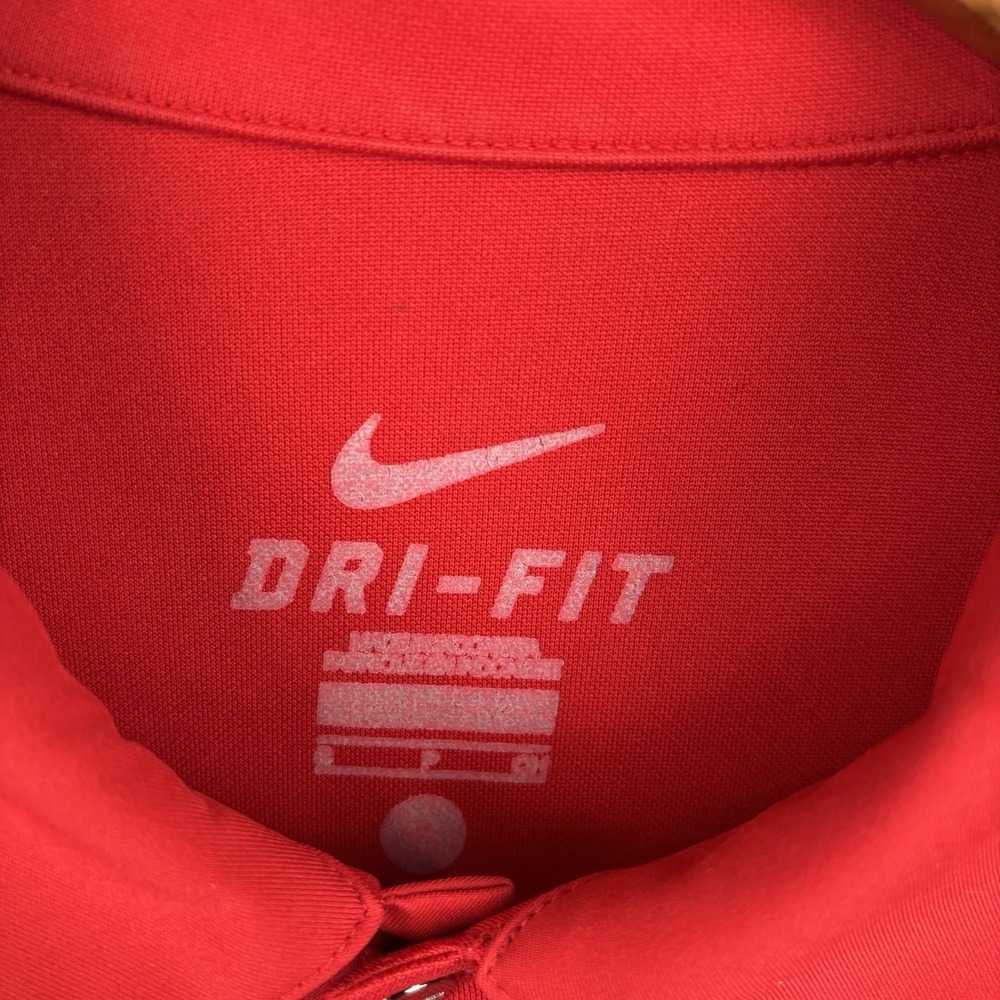 Nike Liberty University Flames Polo Shirt Mens Small Red Golf Casual - Picture 3 of 7